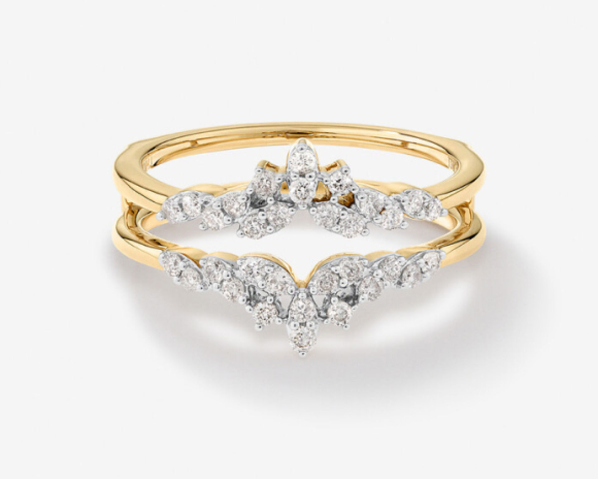 Yellow Gold Wedding Ring Enhancer