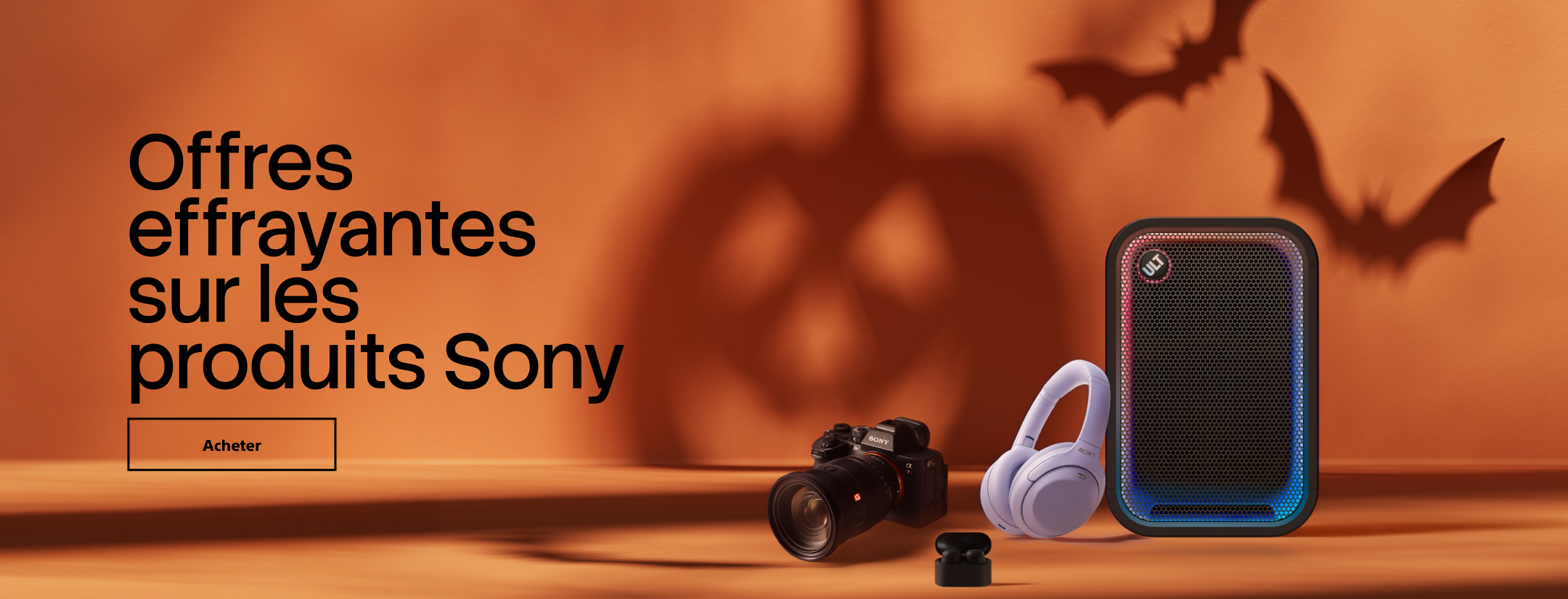 Offres effrayantes sur les produits Sony