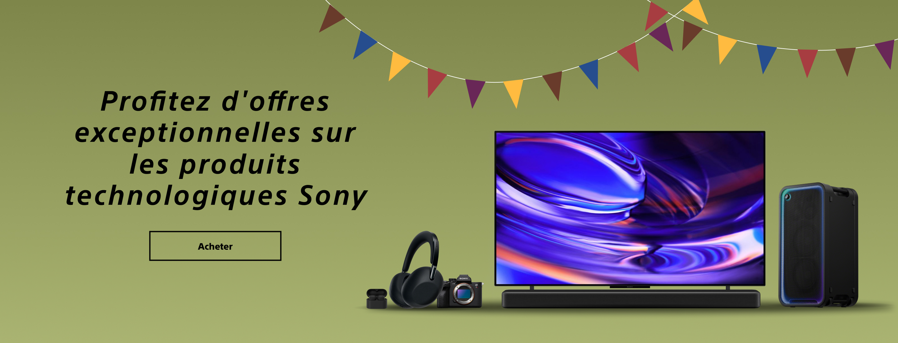 Profitez d'offres exceptionnelles sur les produits technologiques Sony