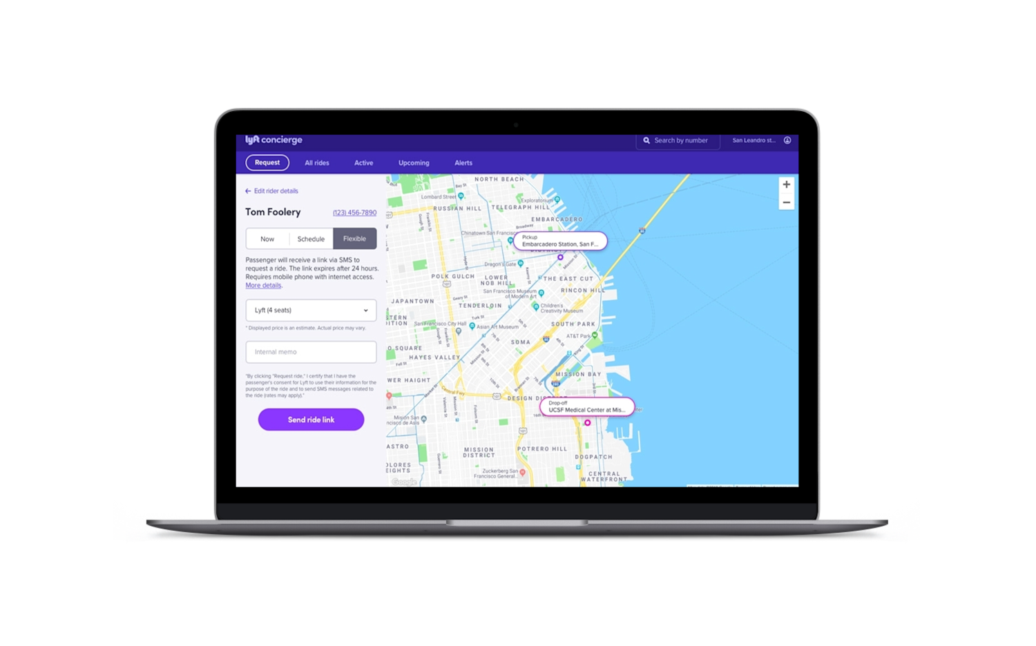 concierge product screen