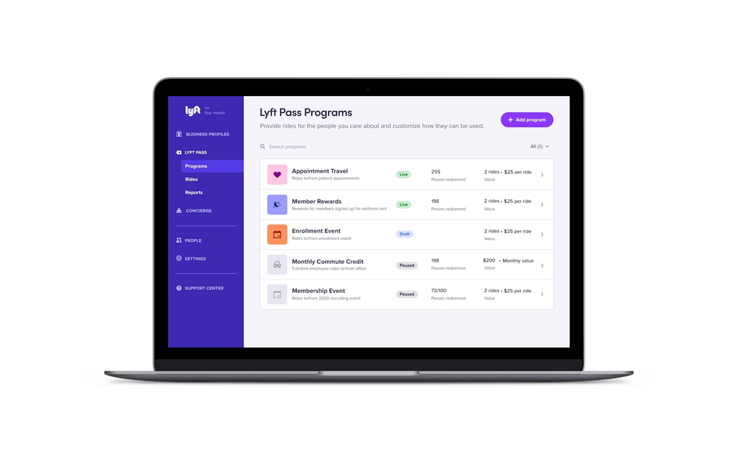Lyft Pass Healthcare