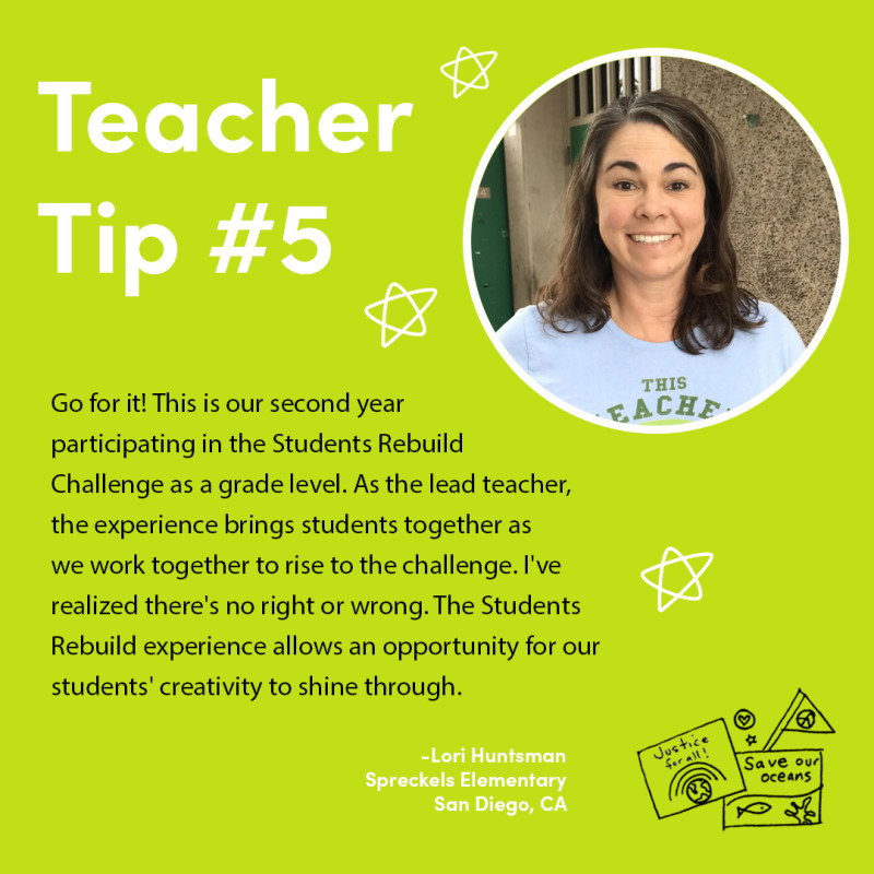 February’s Teacher Tip is from Lori Huntsman from Spreckels Elementary in San Diego. Take it away, Lori! 