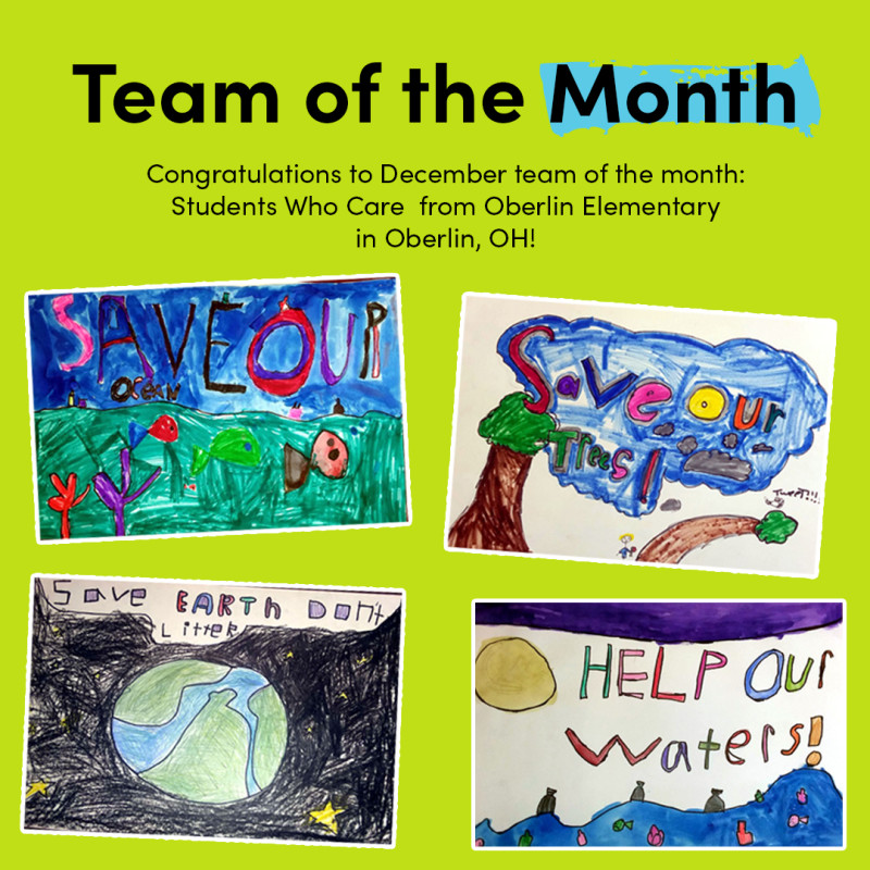 Each month, we’re celebrating teams participating in the World Needs Challenge from around the globe. For December, we’re shouting out the Students Who Care team from Oberlin Elementary School in Oberlin, Ohio! 