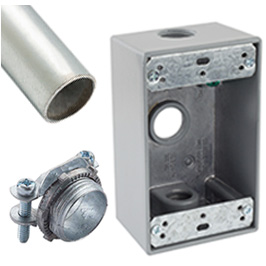 Electrical Boxes, Conduit & Fittings