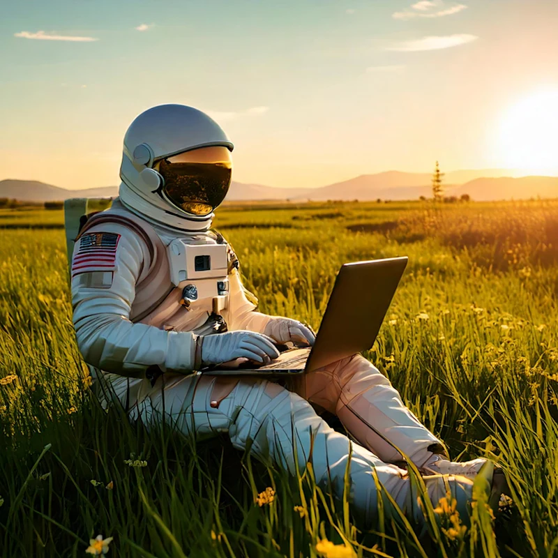 Astronaut Laptop