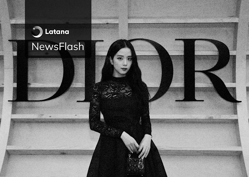 Photo of Jisoo in front of Dior logo (Thumbnail)