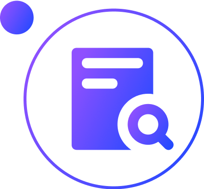Finder icon inside a circle in blue gradient