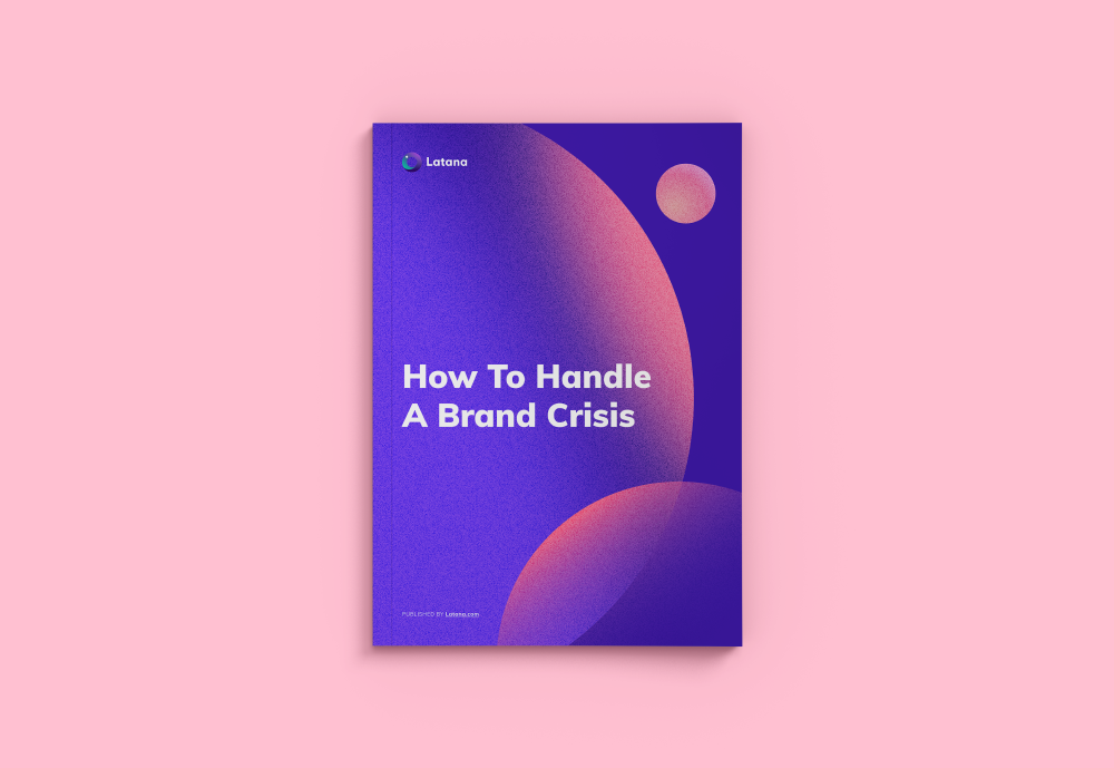 Illustration of how to handle a brand crisis guide