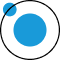 Icon data confidence blue dots