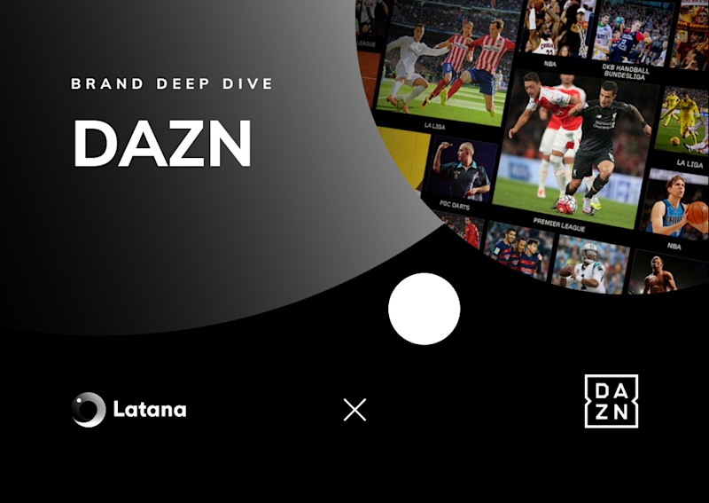 Latana x DAZN logos with photos of football (Thumbnail)