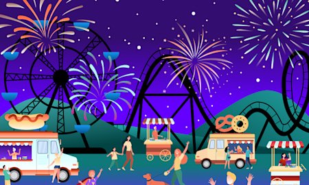 Illustration of a festival (thumbnail)