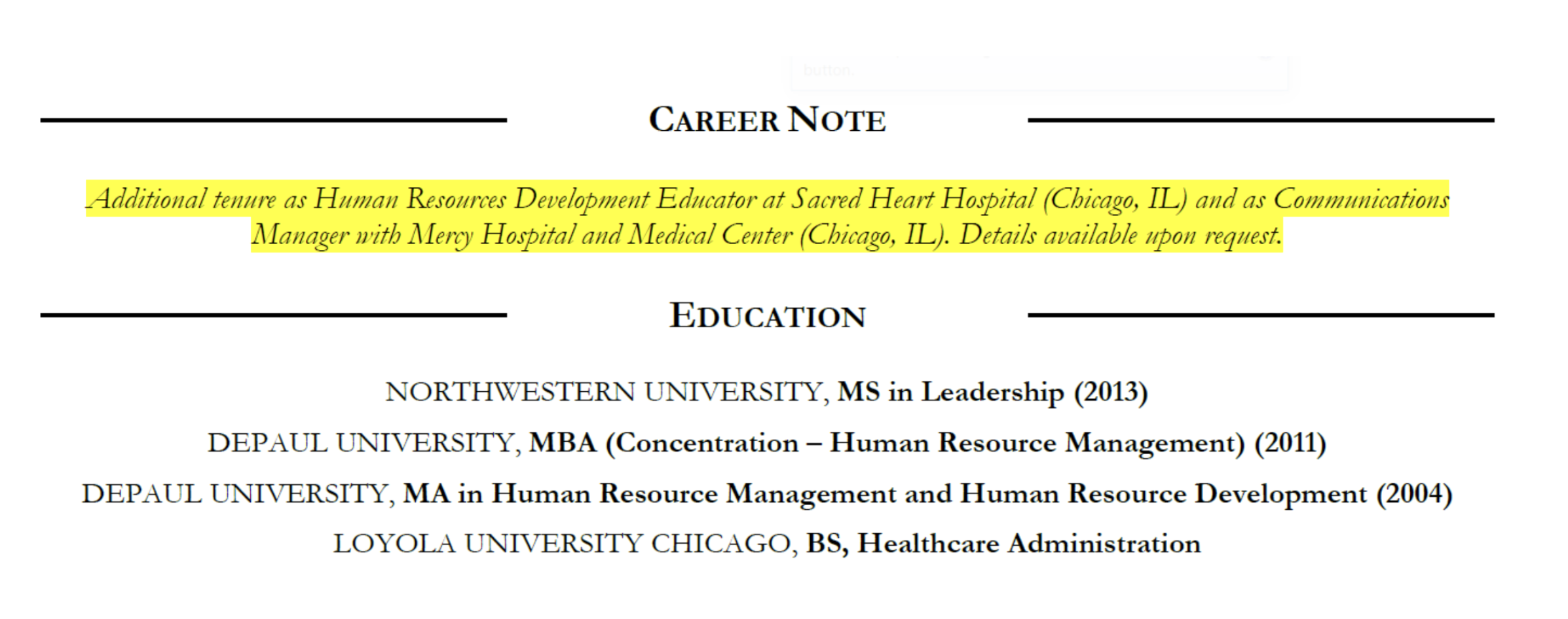 Career Note