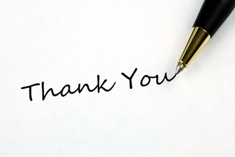 thank you note