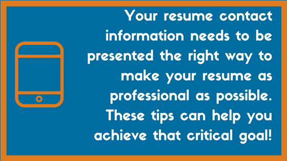 resume contact information 23