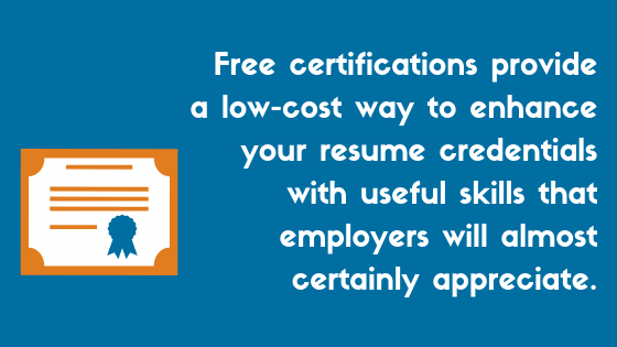 Free certifications 2