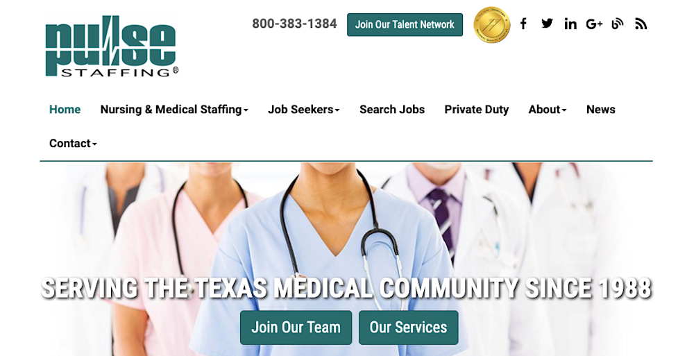 Pulse Staffing Serving the Texas medical community since 1988