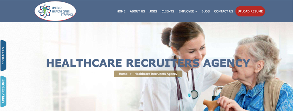 United Health Care Staffing website Healthcare recruiters agency