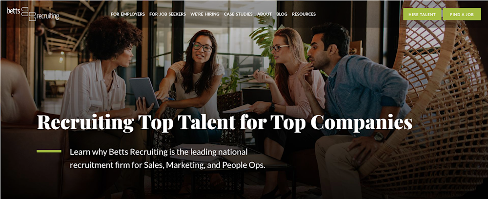 Betts Recruiting website Recruiting top talent for top companies