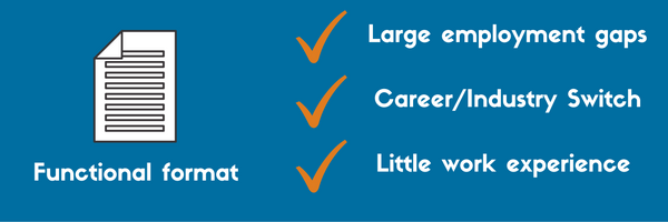When to use a functional resume