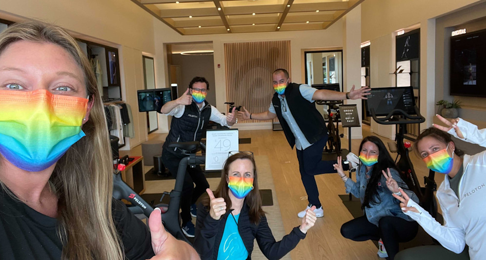 Johnny with the Manhasset Showroom Team, June 2021