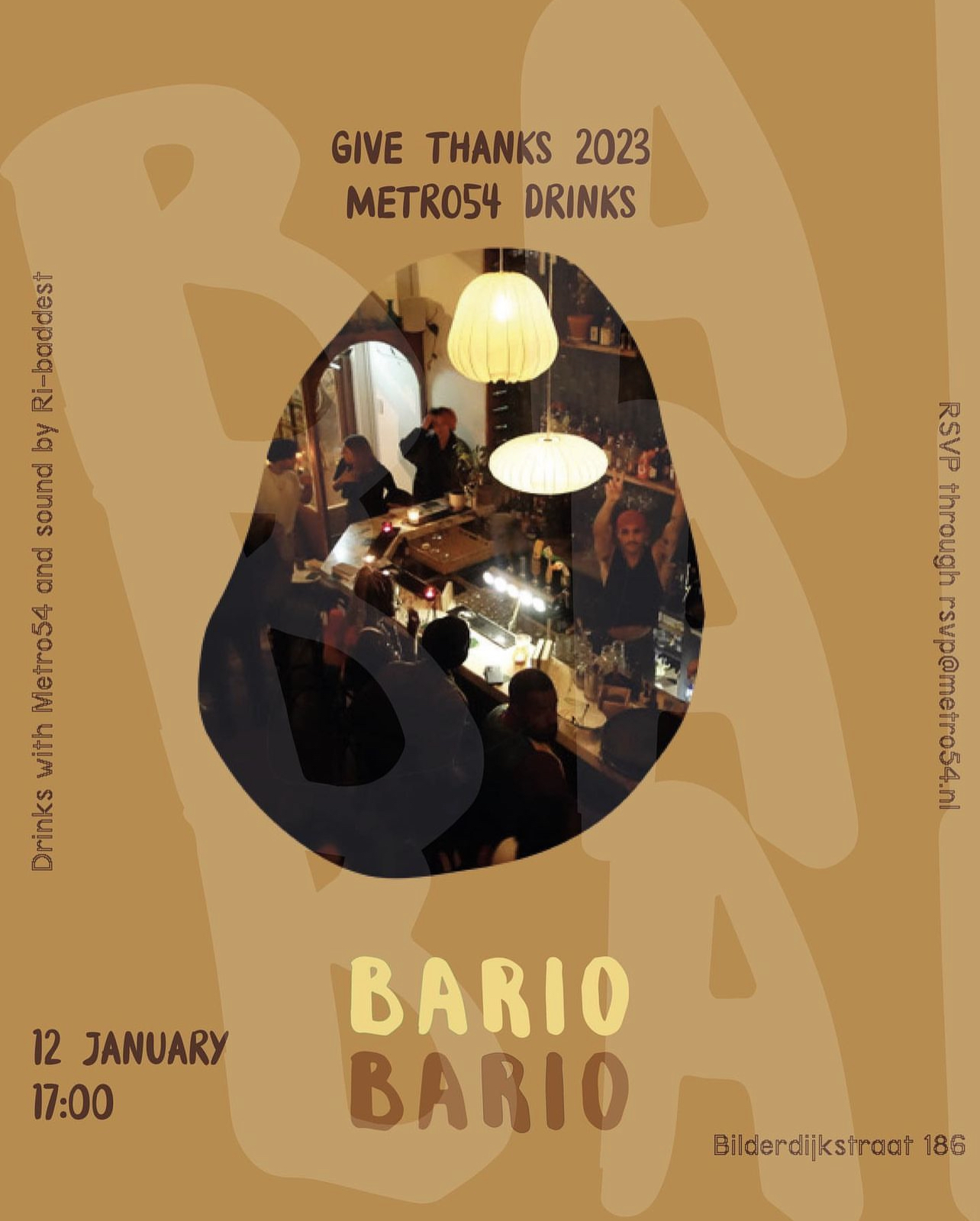 cover for event Give Thanks 2023 Metro54 Drinks