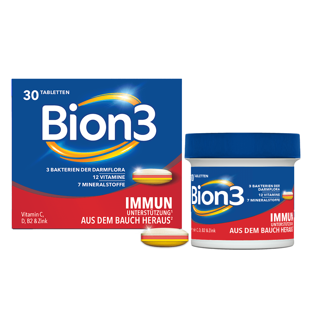 Bion3 Immun tabletten Produktverpackung und Verpackung