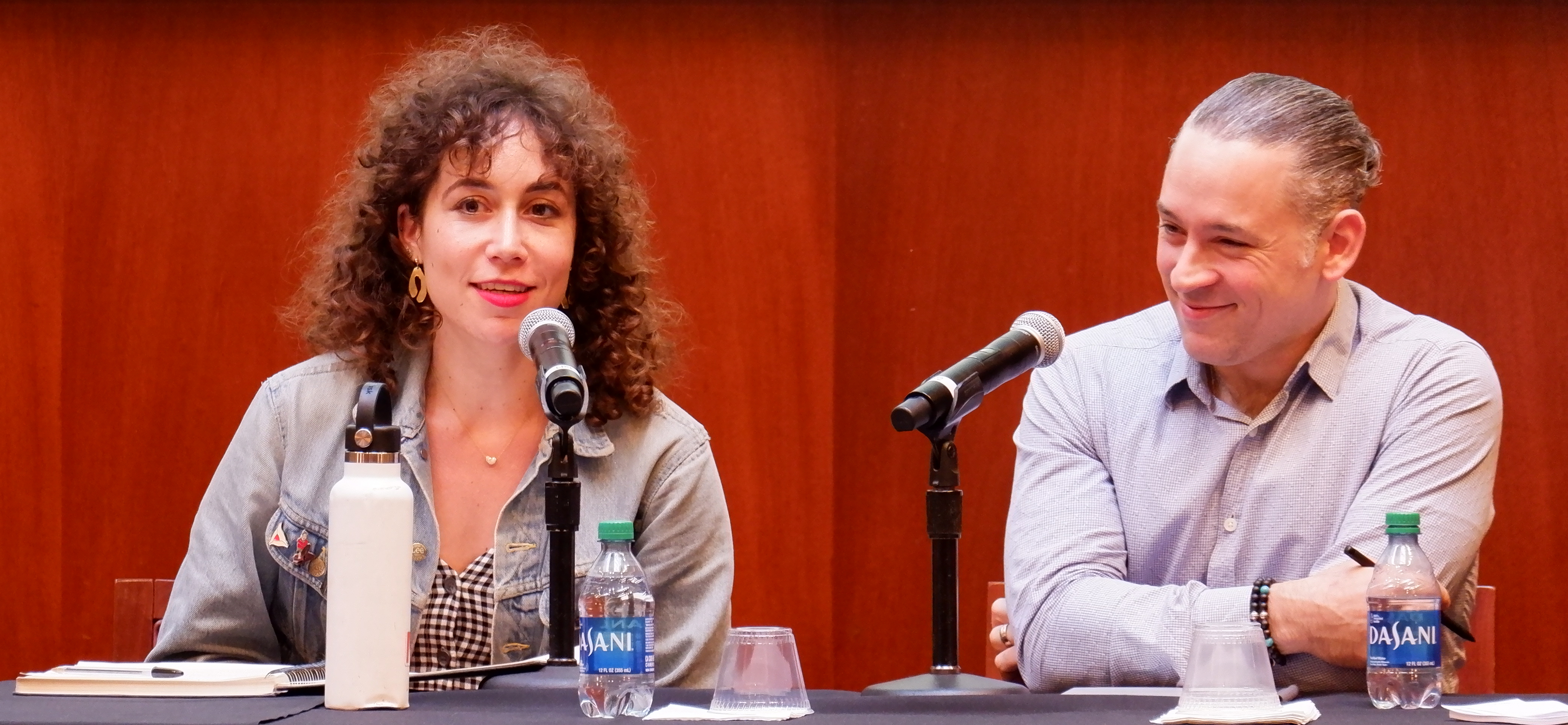 Jennie Rose Halperin and Scott Sholder discussing AI and copyright