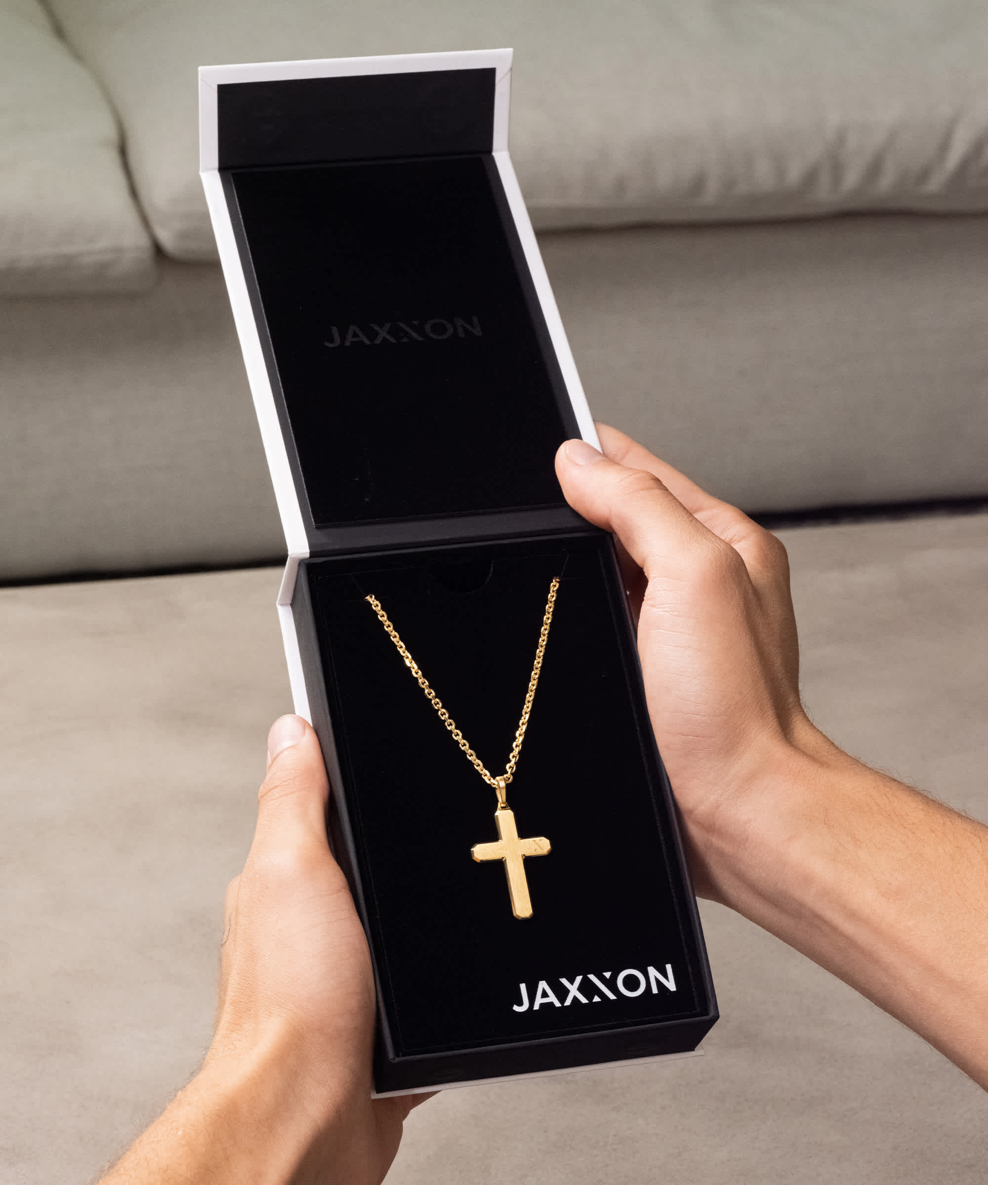 Chain Included - Gold Testament Pendant Necklace