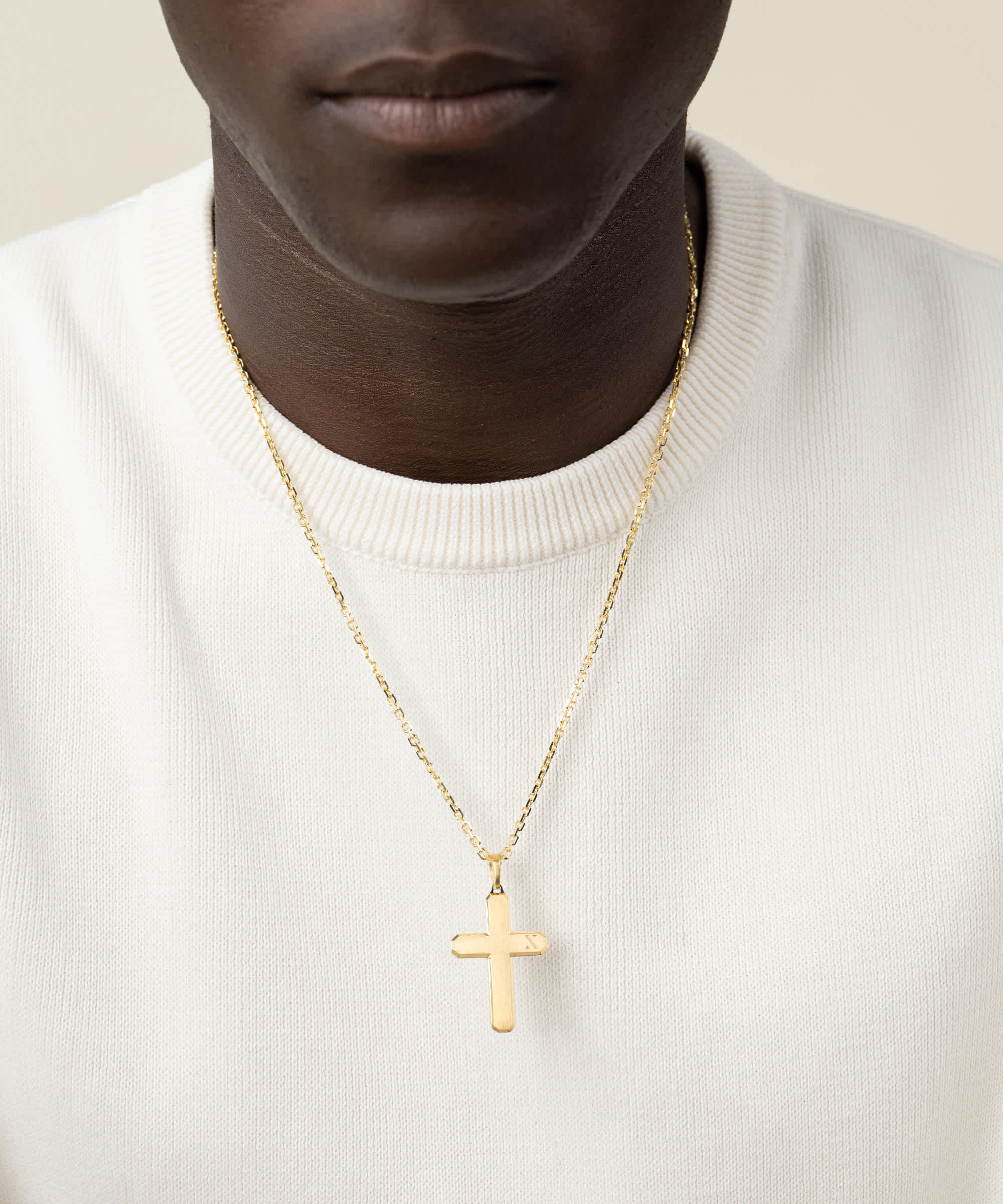 Designed in Italy - Gold Testament Pendant Necklace