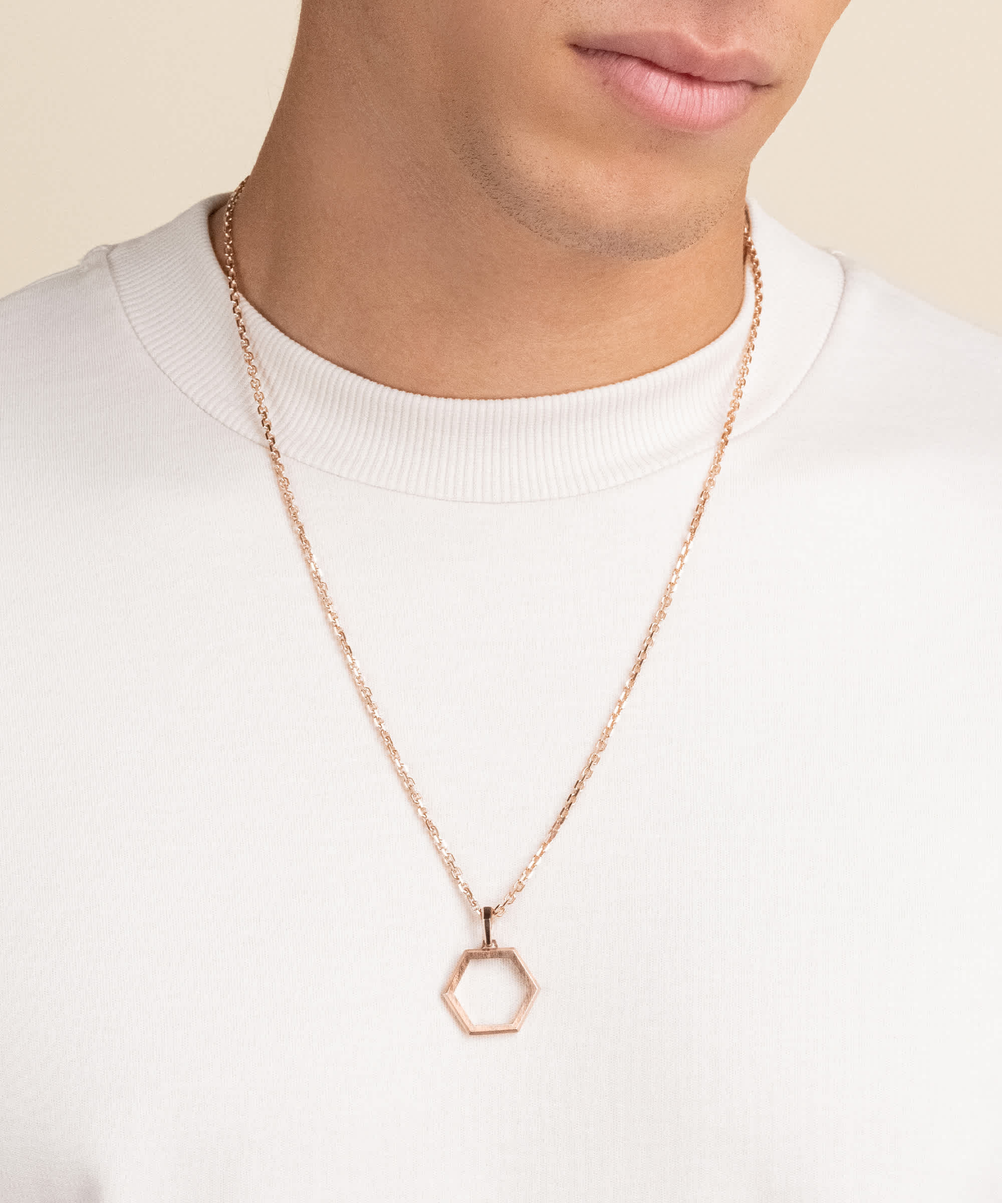 Designed in Italy - Rose Gold Helix Pendant Necklace