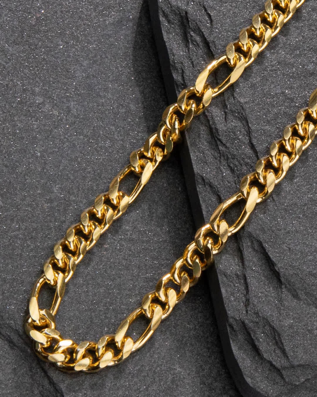 No Compromises - Figaro Chain Gold Bonded