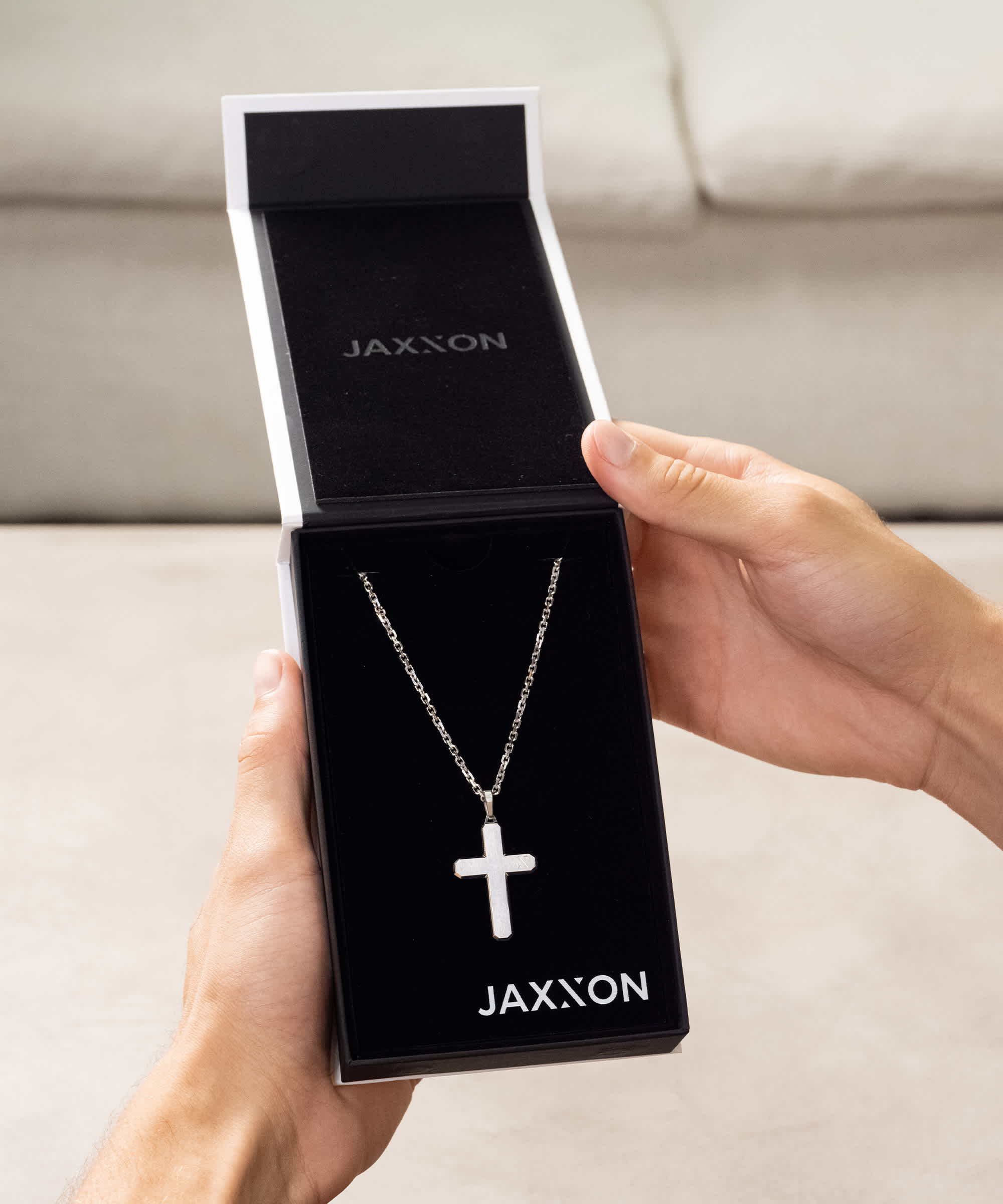Chain Included - Silver Testament Pendant Necklace