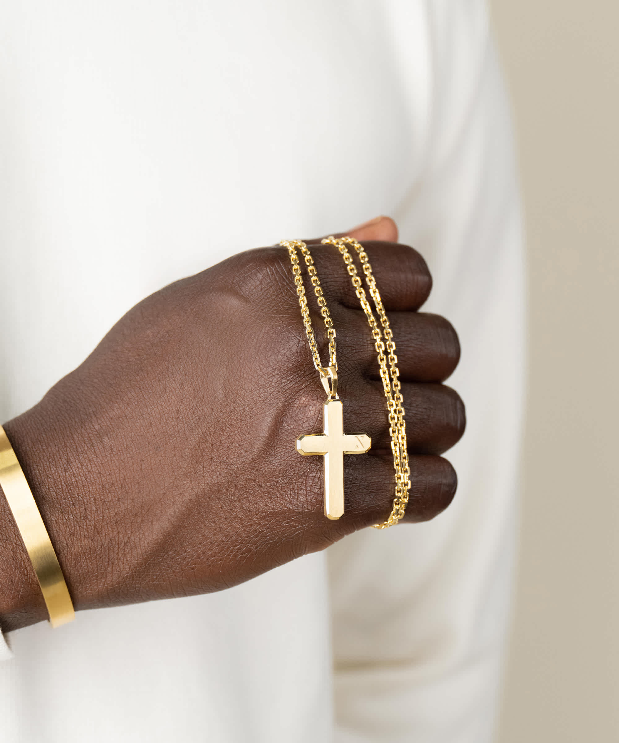 Handcrafted - Gold Testament Pendant Necklace