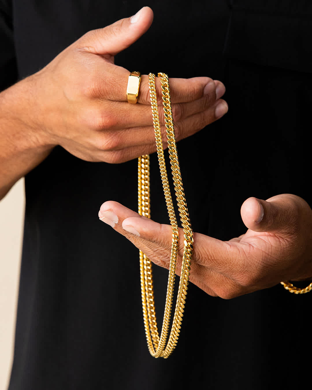 Italian-Made - Cuban Chain Gold Bonded