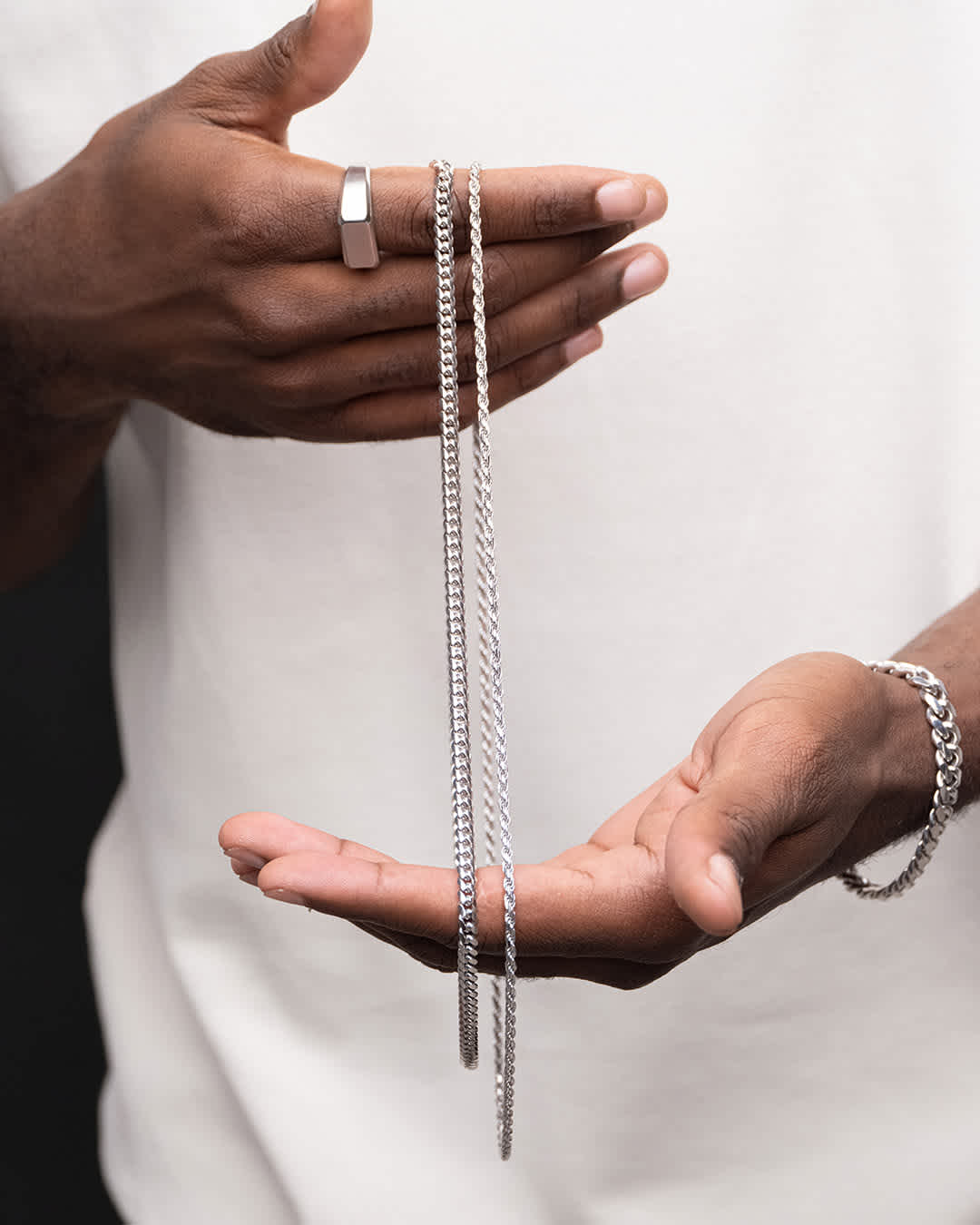 Timeless Style - Cuban + Rope Silver