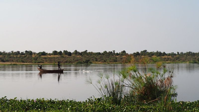 Locals fishing on the Victoria Nile