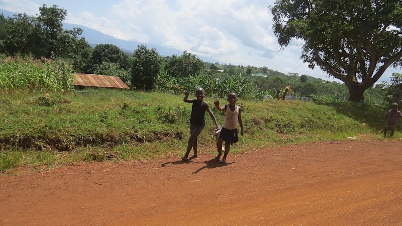 Happy children in Uganda