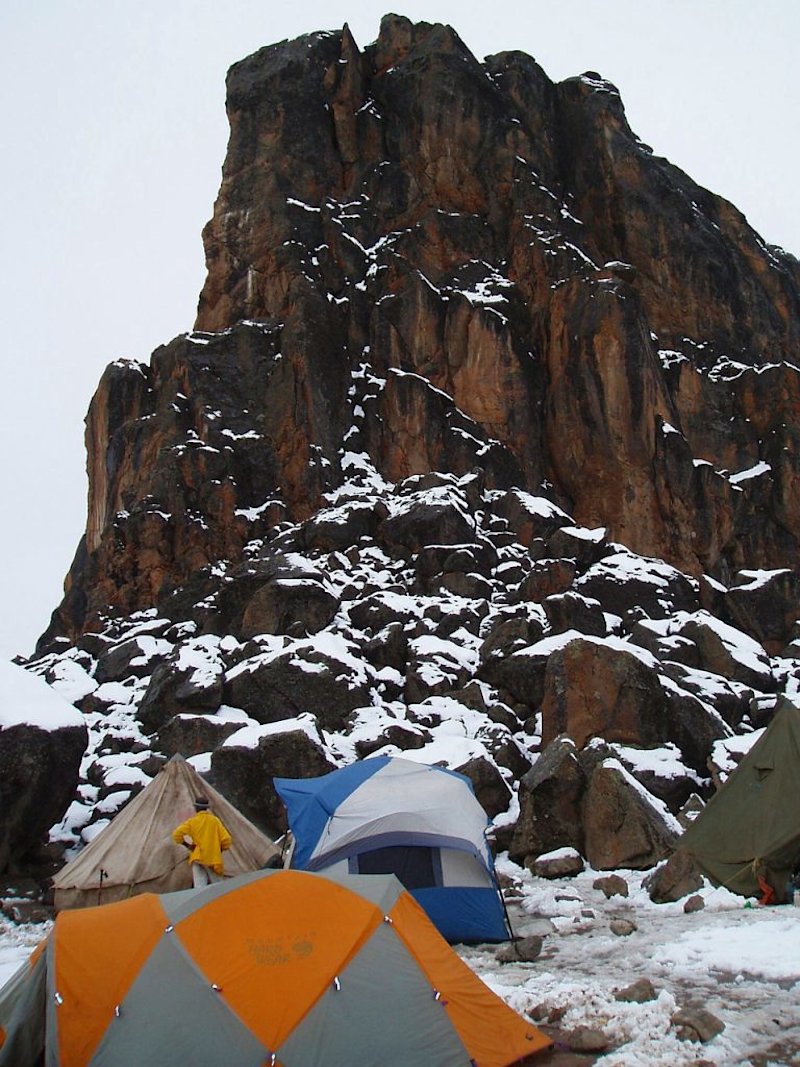 Lava Tower in snow