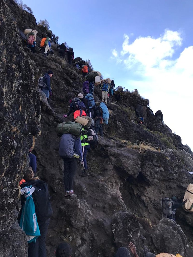 Barranco wall on Kilimanjaro