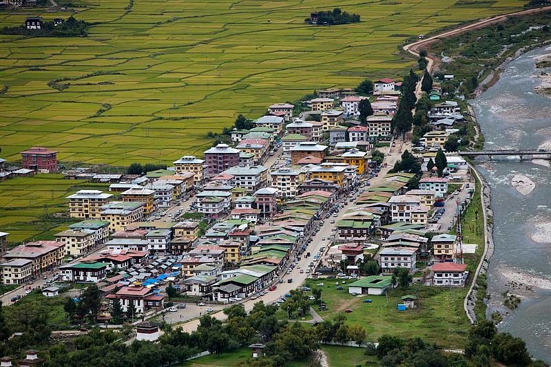 Paro town Bhutan