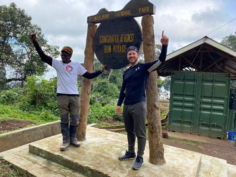 Chris and Nick, August 2020 solo Kilimanjaro climb