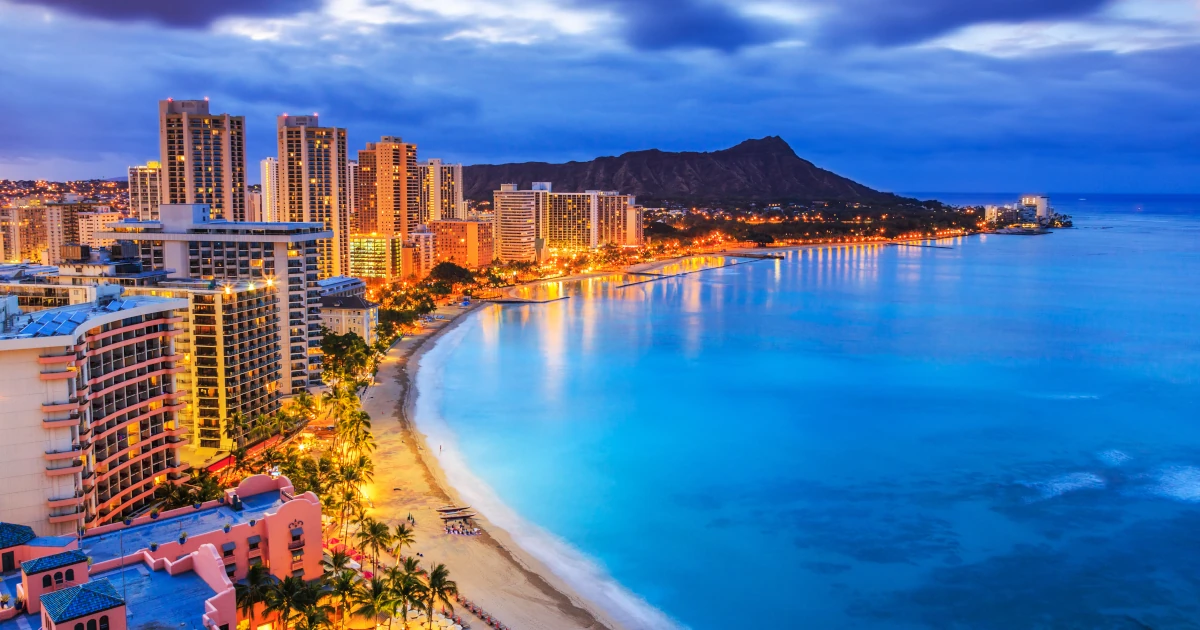 A view of downtown Honolulu, Hawaii at dusk | Swyft Filings