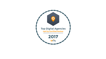 top digital agencies up city certified partner award logo
