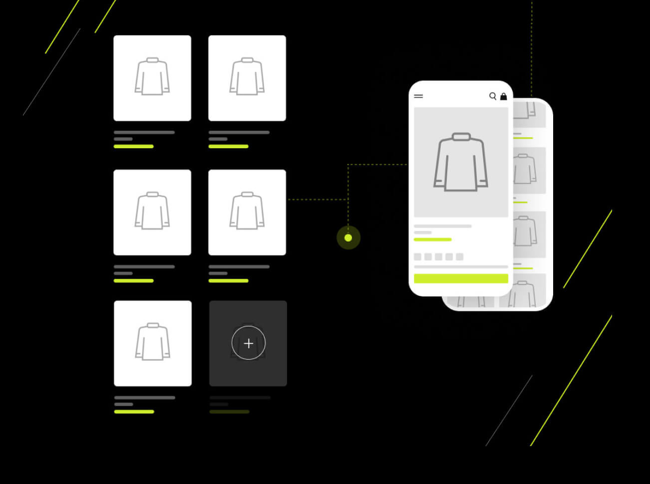 web page example with shopify analytics