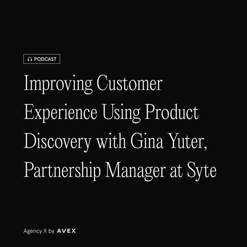 Agency X Podcast: Improving Customer Experience Using Product Discovery with Gina Yuter, Partnership Manager at Syte