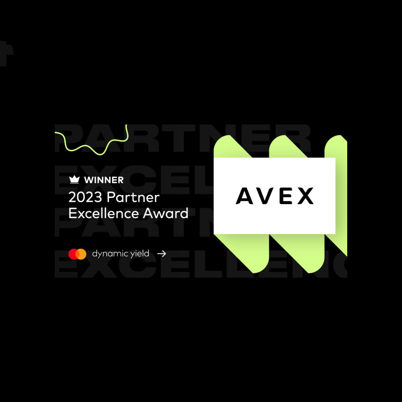 Avex Receives a Partner Excellence Award in 2023 Personalization Awards From Dynamic Yield