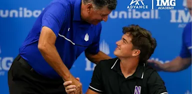 Advance NIL and IMG Academy+ "The NIL Collection" overview graphic featuring IMG Academy student-athletes engaging in name, image, and likeness opportunities.