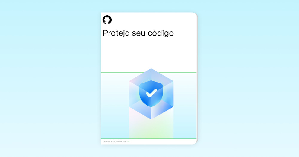 A landscape image with a dark, blurred security-themed background featuring an assortment of shapes and illustrations. The foreground text reads "Secure Your Code" followed by a description of "The Essential Guide to Managing Security Debt."