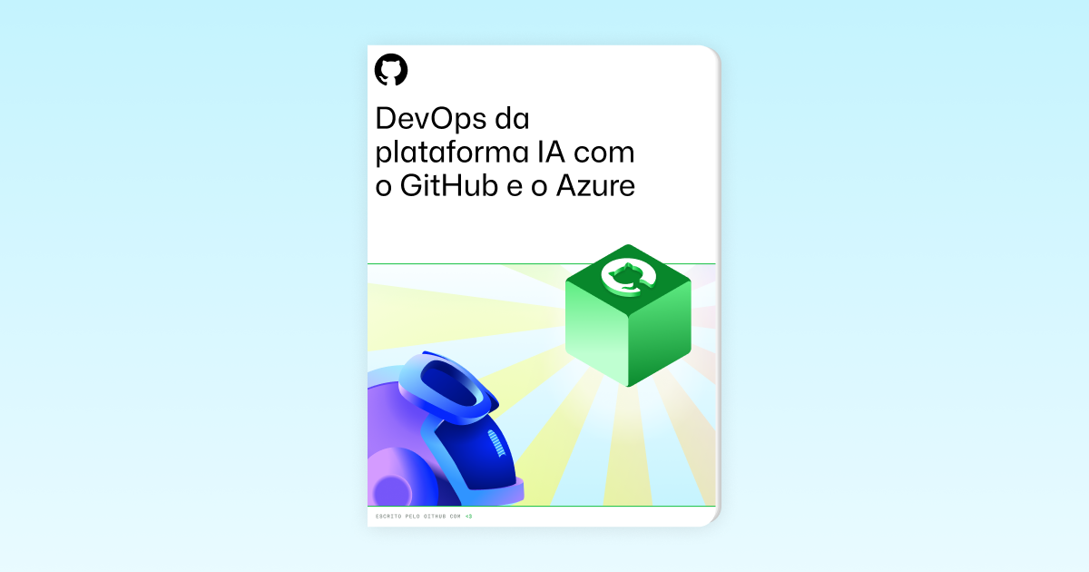 A landscape image with a light background featuring GitHub-themed shapes and illustrations surrounding the foreground text. The text reads: "AI-powered DevOps with GitHub and Azure," followed by the description: "Boost efficiency, enhance security, and deliver value faster." The design emphasizes a modern, tech-focused theme.