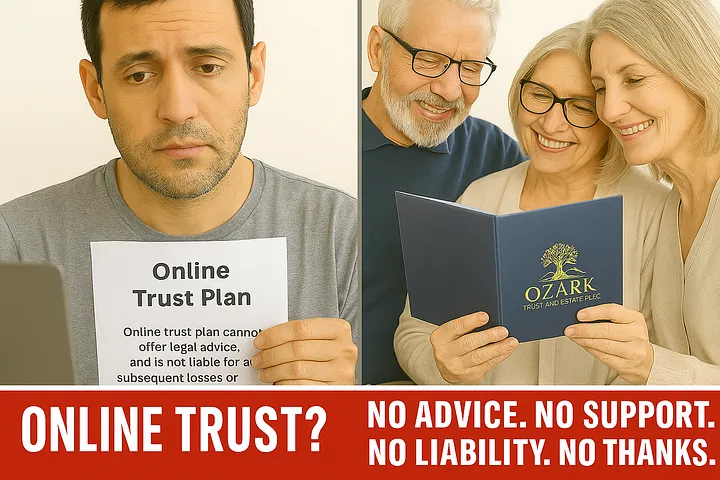 Why Online Trusts Often Fall Short — And What PROFESSIONAL Estate Planning Does Instead